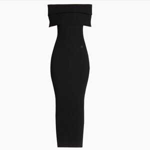 Courreges Black Knit Maxi Dress